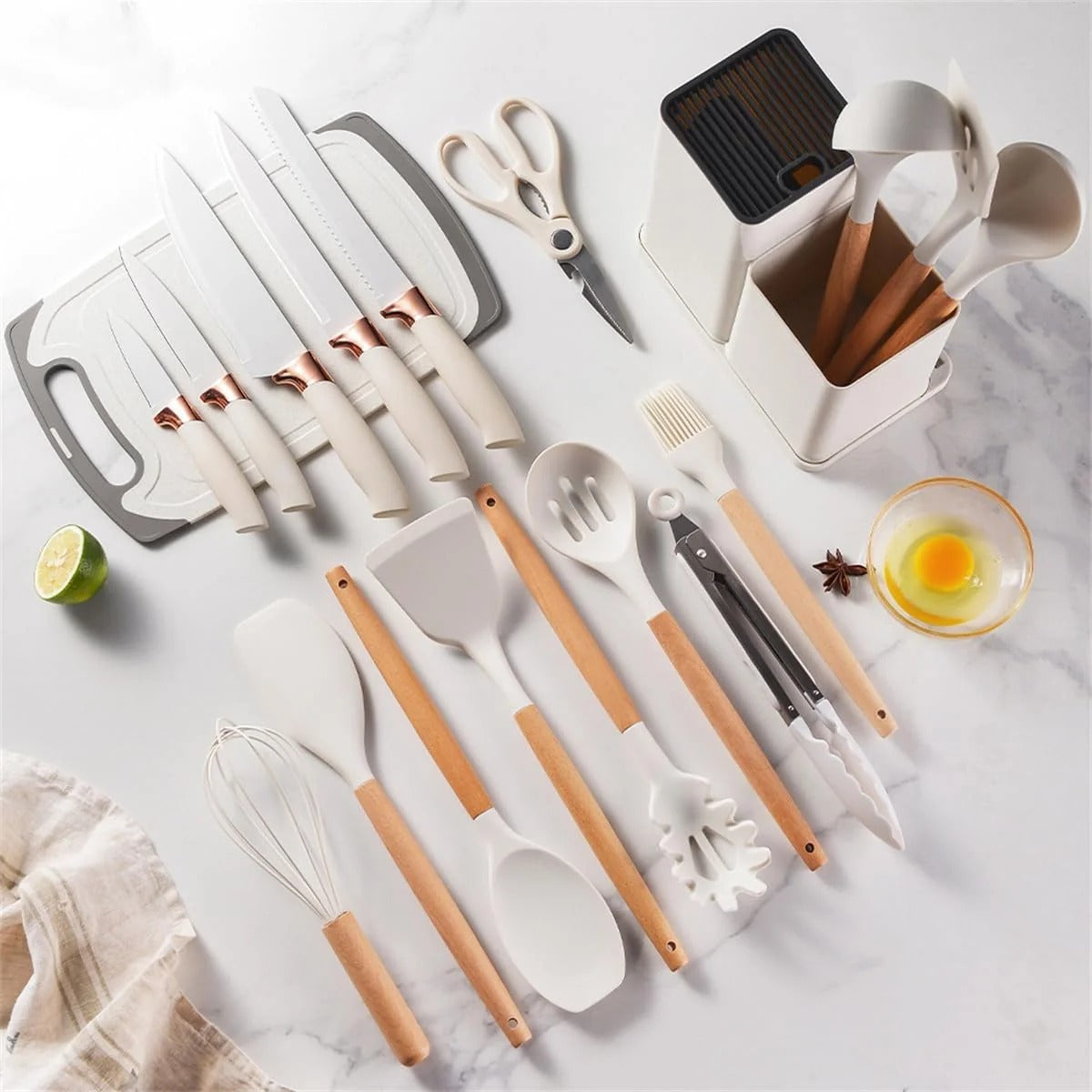 19-Piece Kitchen Set | طقم أدوات مطبخ 19 قطعة